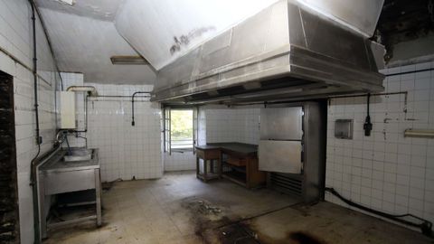 La cocina todavía conserva su imagen industrial
