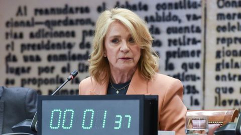 La presidenta interina del consejo de administración de RTVE, Elena Sánchez Caballero