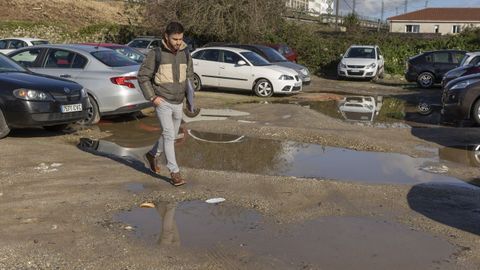 La parcela improvisada de Sar, todo un «sálvese quien pueda».