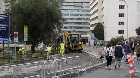 En el CHUO se están ejecutando también obras de mejoras en los accesos.