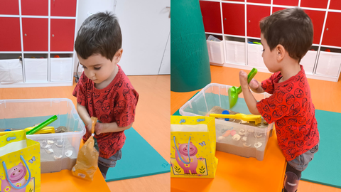 No tiene manos ni pies pero�se las ingenia para�jugar, explorar y aprender a su manera