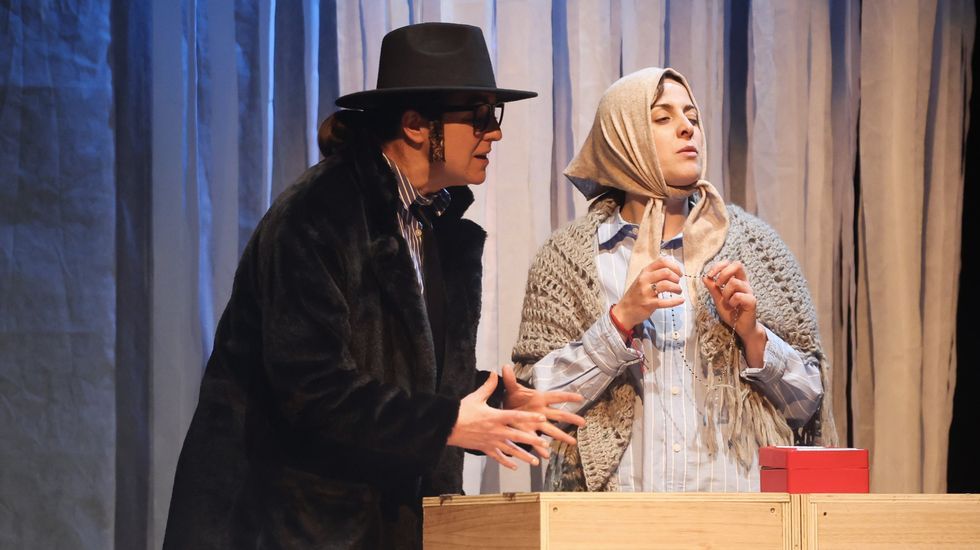 Un intre de �Sol fuerza�, durante a s�a estrea en Vimianzo 