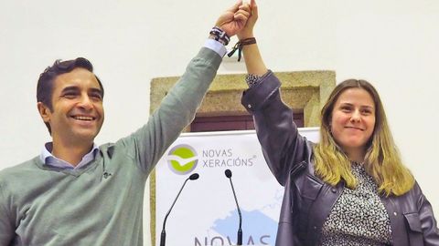 José Manuel Rey Varela con Beatriz Quintía Doce, nueva presidenta de NNGG de Ferrol 