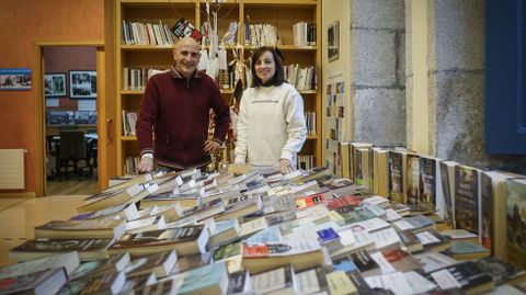 Vicente Rodríguez y Aurora Prieto, organizadores de las Xornadas de Novela Negra de Verín