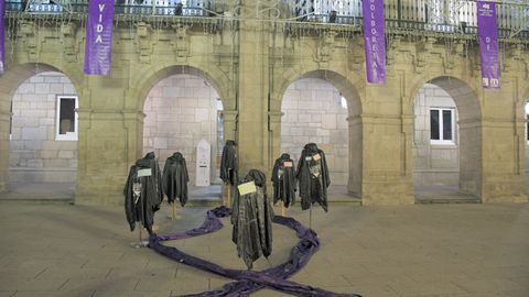 Una de las iniciativas de condena contra la violencia machista en Lugo