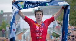 Pablo Dapena gan en el 2018 el Mundial de larga distancia de triatln en Dinamarca
