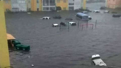 Inundaciones severas en la isla de San Martín. 
