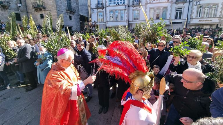 La procesión msá conocida del Domingo de Ramos es la de A Borriquiña