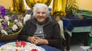 Josefa, en la celebración de su 101 cumpleaños, en abril del año pasado