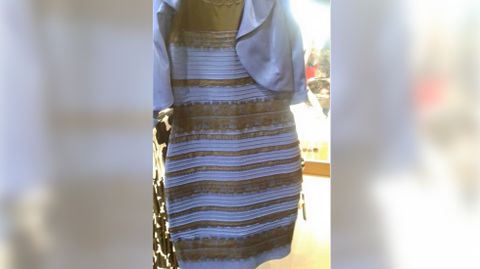enigma de por qué algunos ven un vestido azul y negro y blanco y dorado