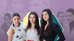 Las hermanas Al Adib. De izquierda a derecha: Amira, Miriam y Yasmin.