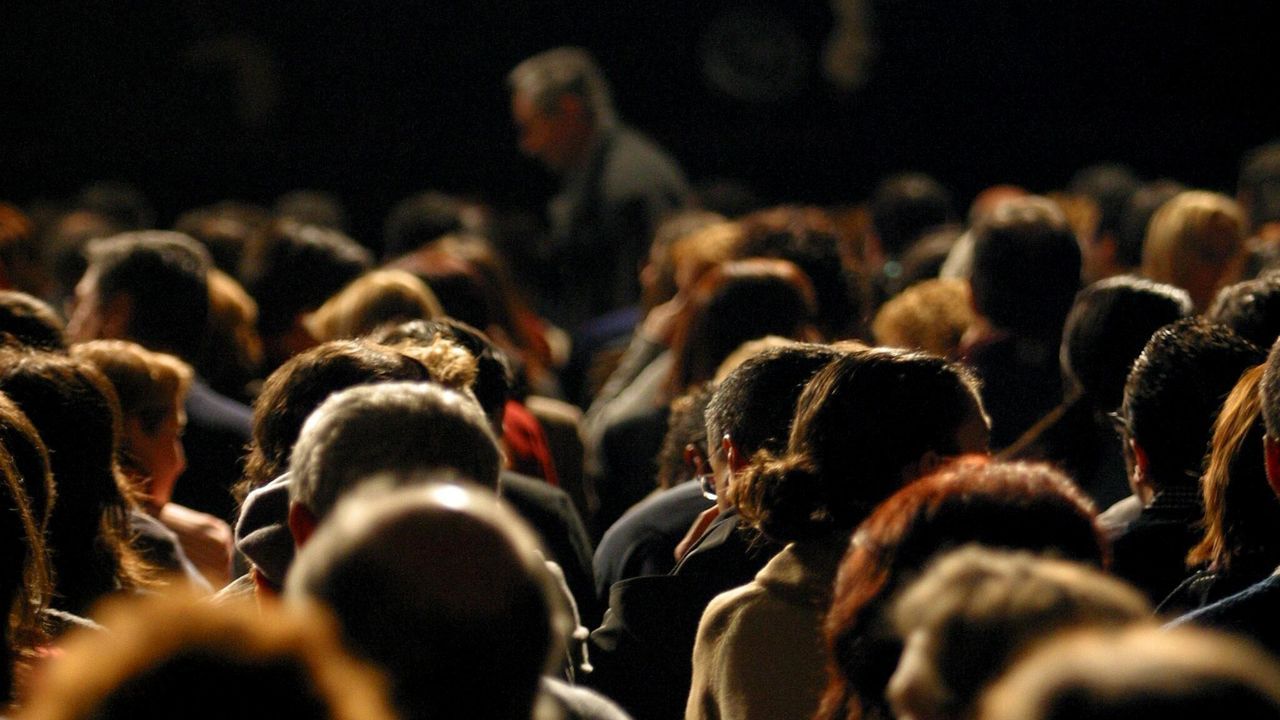 El actor Federico Pérez durante un monólogo