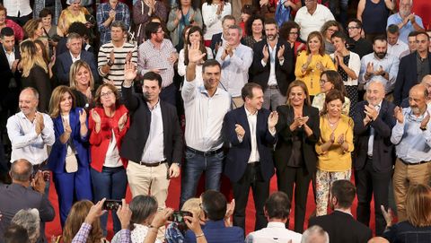 Snchez, en un mitin electoral en Vigo