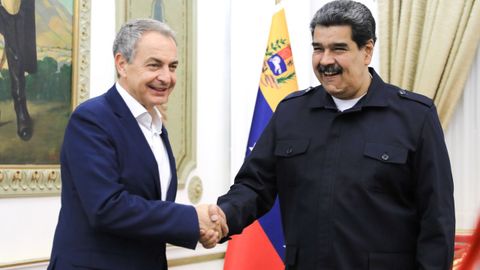 Reunin de Jos Luis Rodrguez Zapatero y Nicols Maduro, el lunes, en Caracas