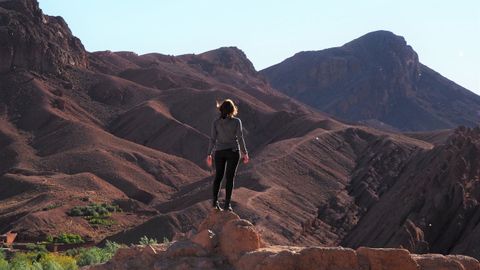 Inma tras pasar las montañas del Atlas en dirección al desierto, en el 2018