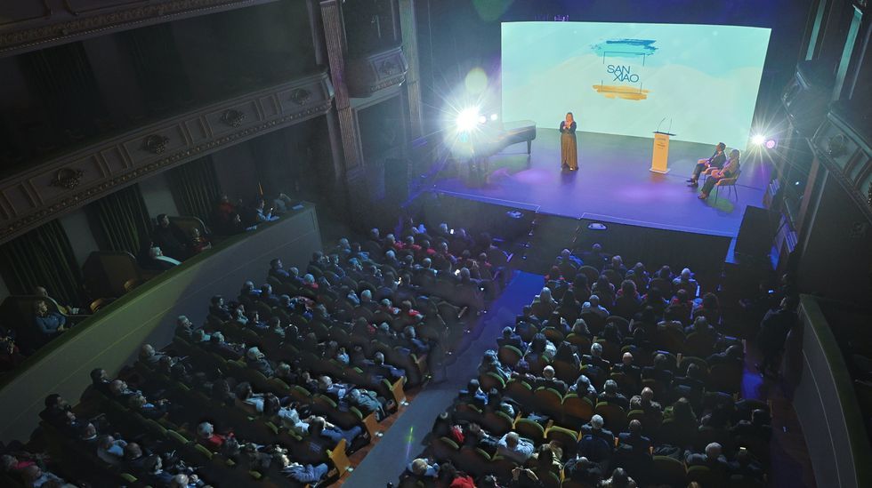 Vista del teatro Jofre durante la celebraci&oacute;n del D&iacute;a de San Xiao el pasado a&ntilde;o.