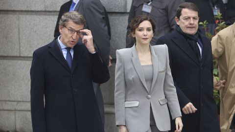 Núñez Feijoo, Díaz Ayuso y Fernández Mañueco