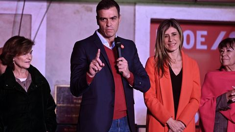 El lder del PSOE Pedro Snchez, en la sede socialista de Ferraz