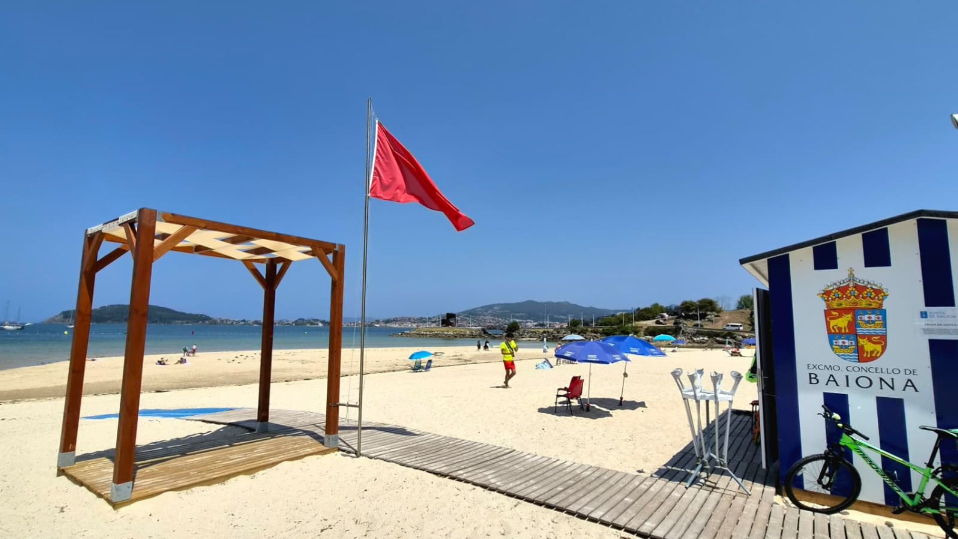 La bandera onde� hasta esta ma�ana en Santa Marta