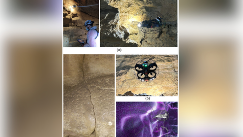 El uso de un dron ha permitido reconstruir en 3D una pared de roca inaccesible situada sobre la sala de La Hoya de la cueva de Altamira