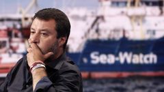  Salvini, durante su intervencin el mircoles en el programa de televisin Porta a porta 