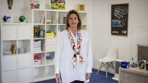 Silvia Bacaicoa, en la nueva sede de Manos Unidas en Ourense