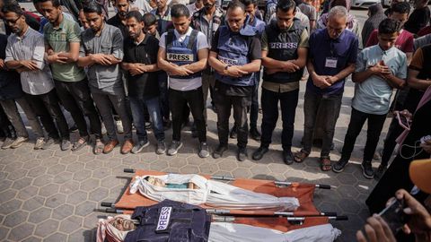 Reporteros Sin Fronteras reprocha a la comunidad internacional no haber hecho lo suficiente para proteger a los periodistas de Gaza, donde ha muerto ya ms de un centenar.