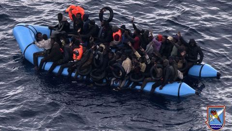 Imagen de archivo de una embarcación de migrantes.