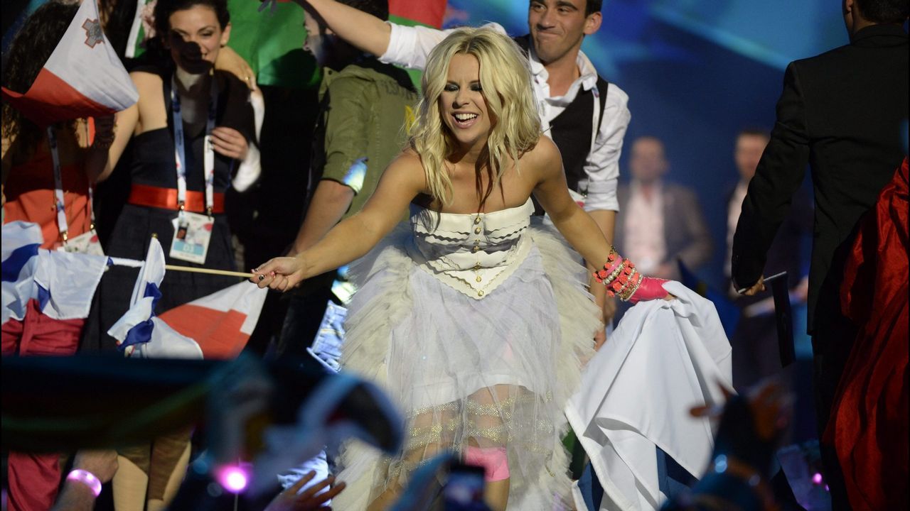 Krista Siegfrids apareci vestida as en Suecia representando a Finlandia en el 2013