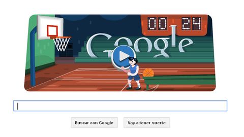 Londres 2012 Baloncesto: Los usuarios de Google meten canasta en el nuevo doodle olmpico