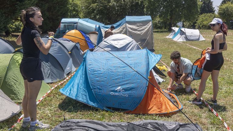 Los campistas ya viven O Son do Camiño: «Viñemos todas as edicións. A intención é desconectar»