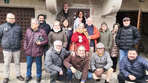 Miembros de la Academia Galega de Lingua Portuguesa, en Sandis