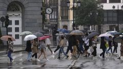 Día de lluvia en Oviedo