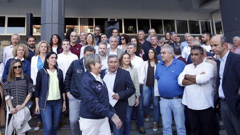 Concentración de apoyo a la flota ante el veto a 87 zonas de pesca de fondo EN RIBEIRA