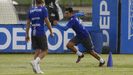 Miku, durante su primer entrenamiento con el Dpor
