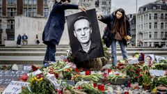 Homenajes a Navalni en Amsterdam
