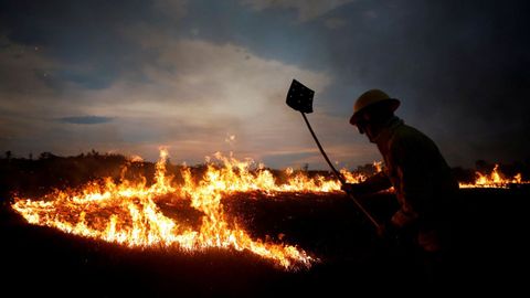 Los graves incendios en el Amazonas generaron grandes crticas a Bolsonaro