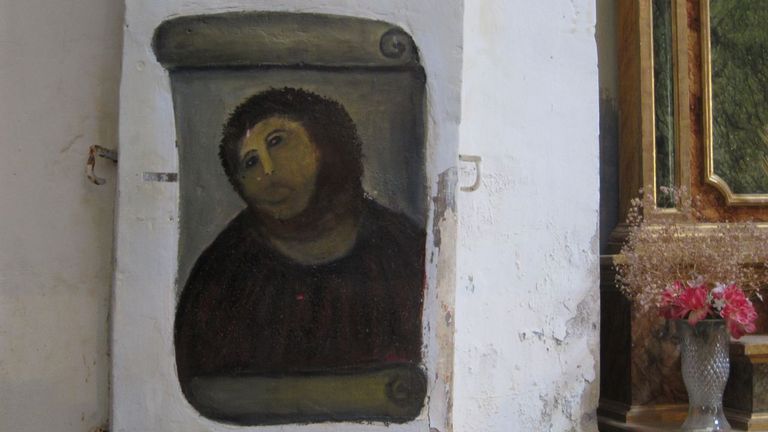 La historia de la restauración fallida del Ecce Homo de Borja llega al cine con los actores Elena y Telmo Irureta