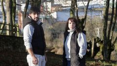 Víctor Pérez y Marta Carballo, dos de los antiguos empleados del GES que viven en Becerreá