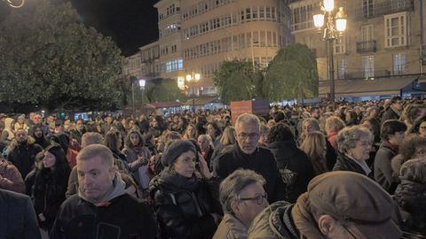 Miles de lucenses se echaron a la calle para recordar a Cristina Cabo, la mujer asesinada en Lugo