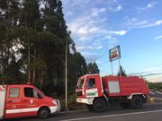 El incendio se declar� a ultima hora de la tarde junto al club Olimpo