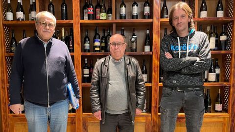 Roberto Fernández, Manuel Fernández y Antonio García, los tres vicepresidentes.