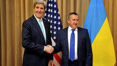 El secretario de Estado de EE. UU. y el ministro de Asuntos Exteriores ucraniano