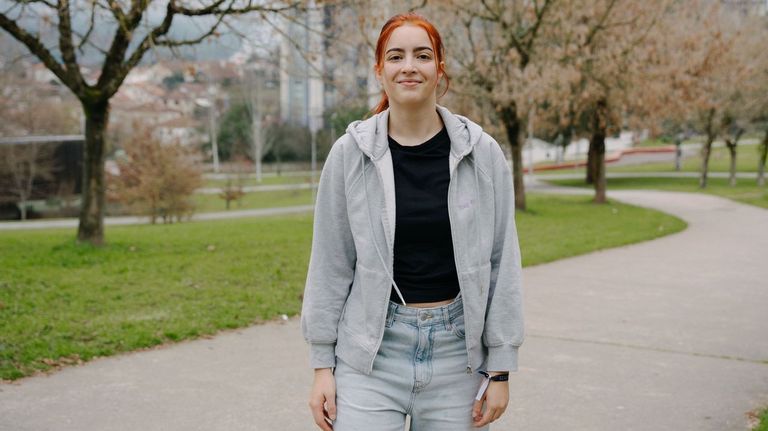Alba Guzmán estuda para ser enxeñeira industrial na rama biomédica