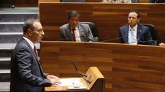 Fernando Lastra, durante su intervencin en el Pleno Institucional del Da de Asturias