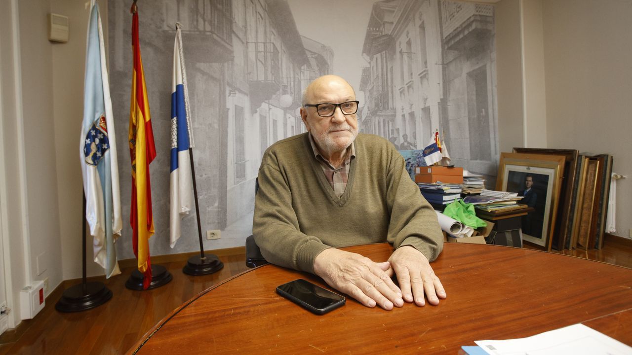 La inauguraci�n de las Jornadas Jur�dicas de Sarria en im�genes.Claudio Garrido, alcalde de Sarria