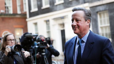 David Cameron, ayer en Downing Street, en Londres.