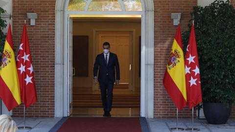 El presidente del Gobierno, Pedro Sánchez, el pasado viernes en el Palacio de la Moncloa.