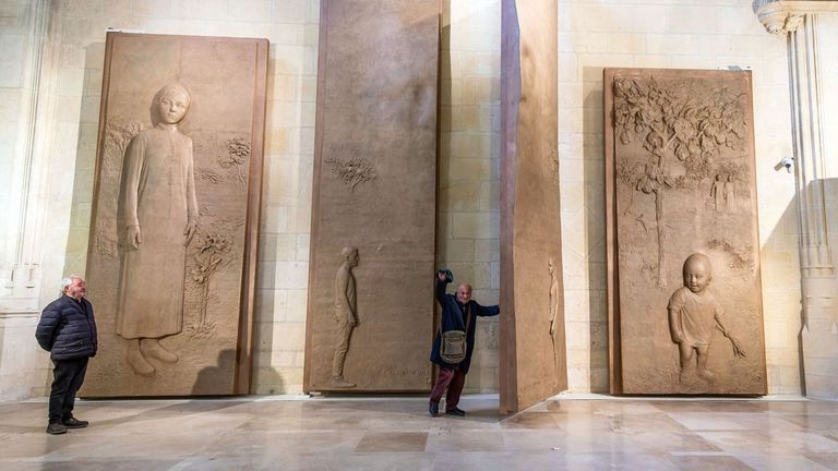 Antonio López, sobre las críticas a las puertas de la catedral de Burgos: «Si la obra es buena da un poco igual el sitio»