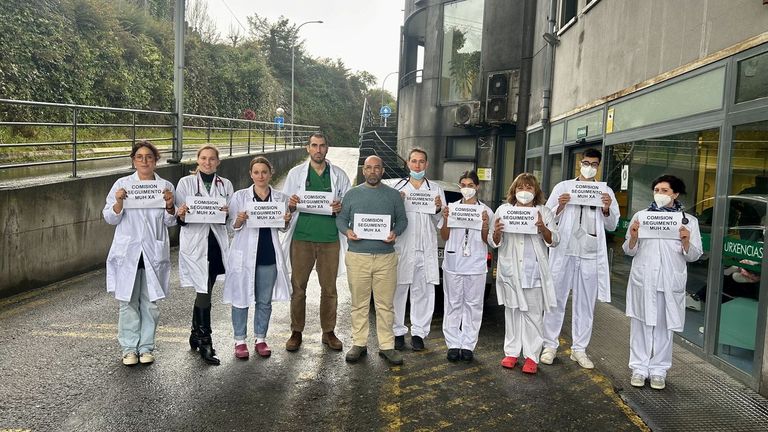 Protesta en urgencias de Montecelo: «Si no hay respuesta, tomaremos otras medidas para ser escuchados»